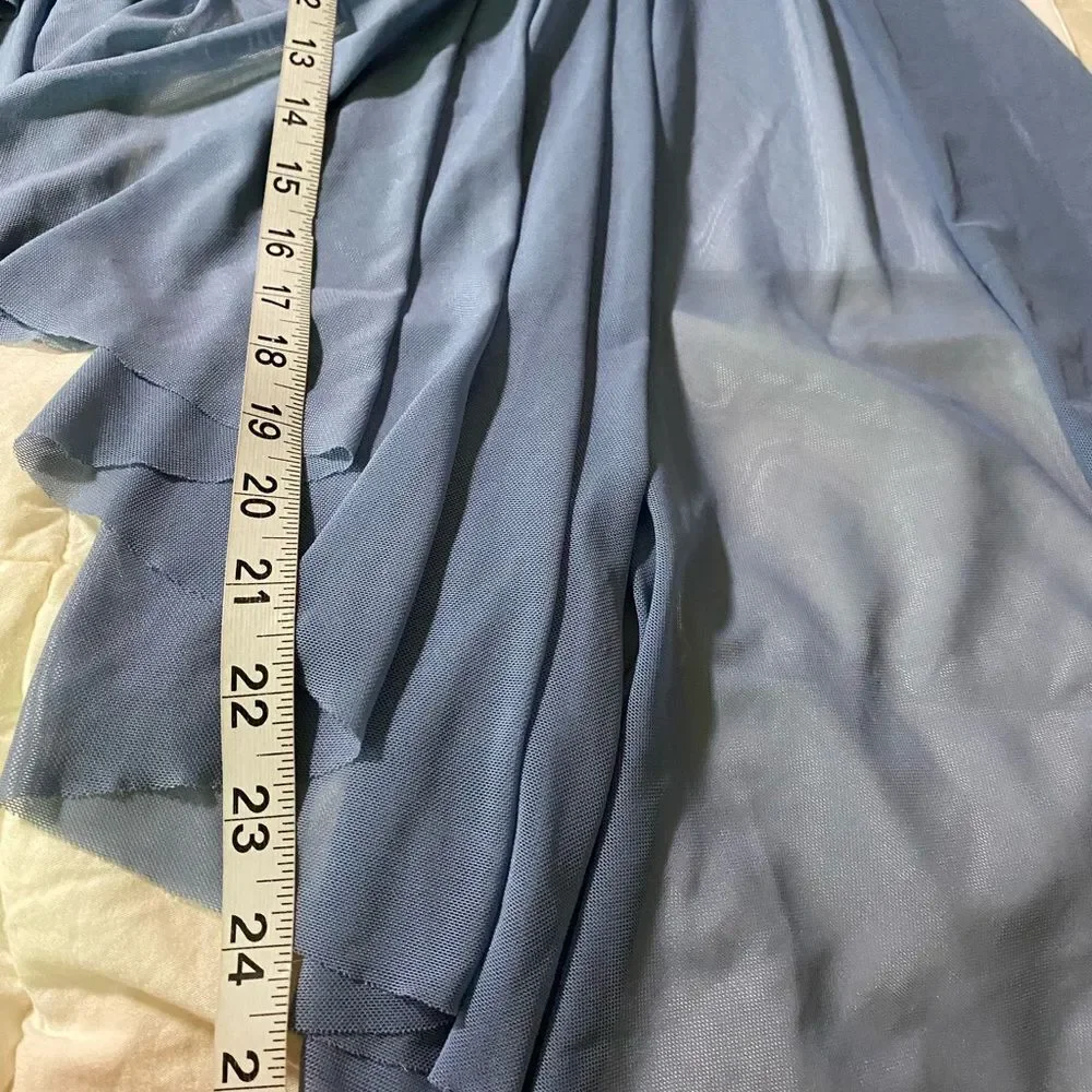 Rare Glamour competition solo dance costume blue 2 piece lyrical MA-Medium adult